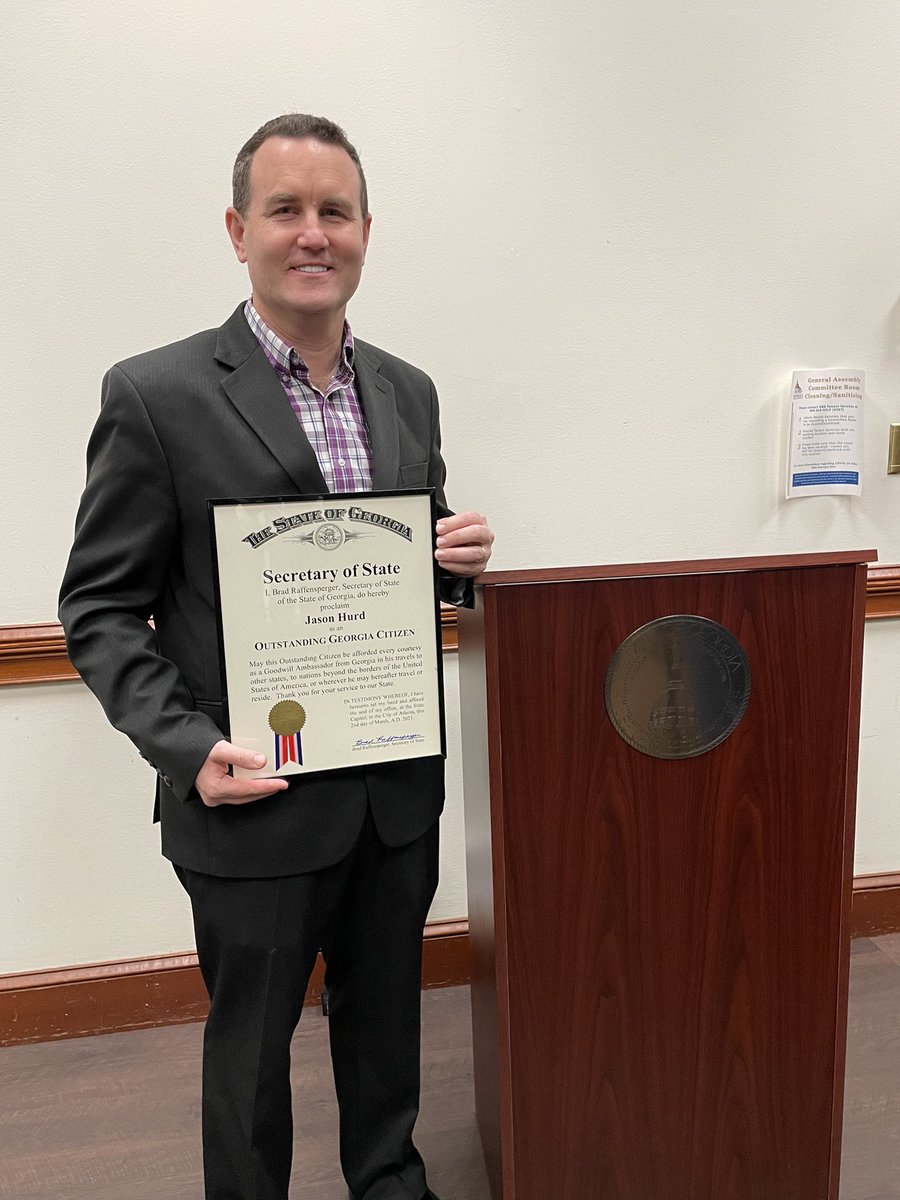 Had an amazing time today with members of our <a href="/SKG_Jaguars/">Seckinger High School</a> family at the GA Capitol. What an honor to receive an unexpected recognition from <a href="/GaSecofState/">GA Secretary of State Brad Raffensperger</a> and meet our state representative Farooq Mughal.