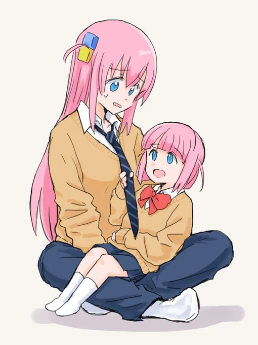 1巻表紙漫画「ごっこ遊び」の妄想絵… #ぼっち・ざ・ろっく 