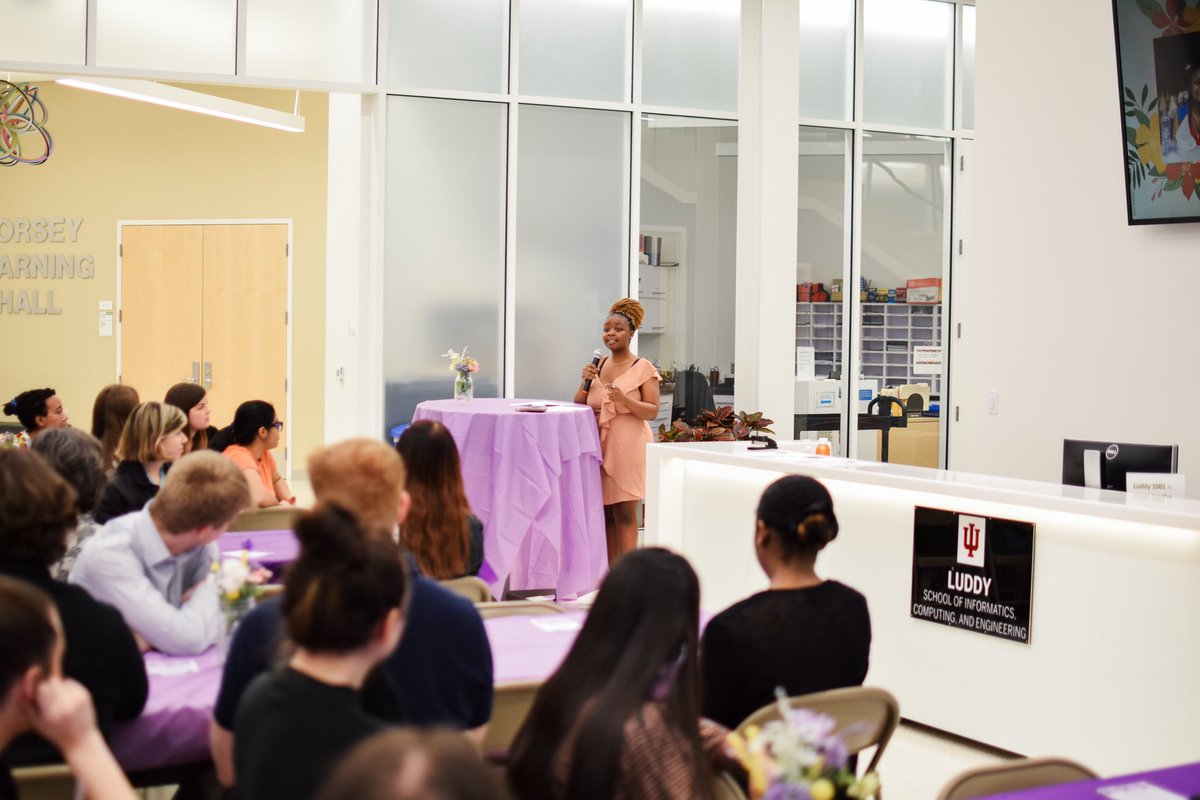 iu_wic's tweet photo. Thank you to everyone who attended our 14th Annual Spring Banquet! 🌷 We had an amazing time celebrating all women who are a part of Luddy! ✨

Thank you to our speakers Agness Lungu and Dr. Erika Lee. You are an inspiration all!

#WICWednesday #WIC #SpringBanquet #WomenInLuddy https://t.co/JXQoRdjm2k