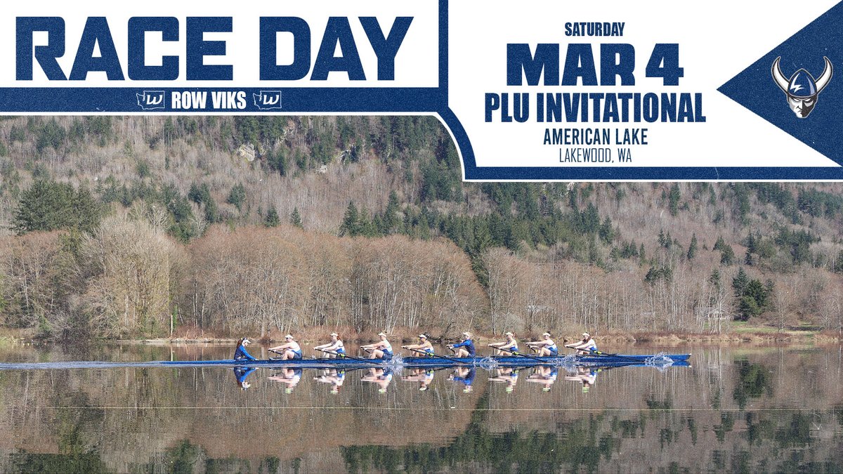 WWUAthletics's tweet photo. ROW | RACE DAY!

@WWU_Rowing kicks off their 2023 season at the PLU Invitational! GO VIKS!

🏆 : PLU Invitational
🗓 : TODAY
📍 : Lakewood, WA
🏟 : American Lake

#ROWViks https://t.co/1NSJm3rfUS