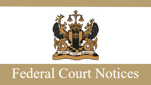 FedCourt_CAN_en's tweet photo. The Court issued a Notice that formalizes a pilot project for the following specialized chambers:
•     Intellectual Property and Competition Chambers
•     Maritime and Admiralty Chambers
•     Class Actions Chambers.
https://t.co/lNgdd95k3D https://t.co/eQz9wIqDQf
