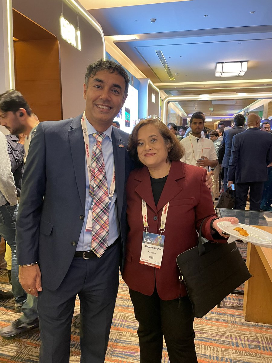 UK@#NASSCOM_TLF GREAT event Congratulations <a href="/debjani_ghosh_/">debjani ghosh</a> <a href="/shivendra_1969/">Shivendra Singh</a> Productive discussions with <a href="/hcltech/">HCLTech</a> <a href="/wnsholdings/">WNS</a> <a href="/tech_mahindra/">Tech Mahindra</a> <a href="/Infosys/">Infosys</a> <a href="/TCS/">Tata Consultancy Services</a> @Qureai1 <a href="/Mastekltd/">Mastek Ltd</a>