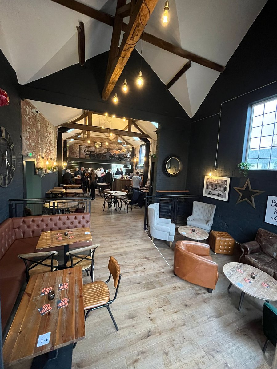 DerbyBrewingCo's tweet photo. ⭐️NEW VENUE OPENING⭐️
We open our doors to @Notsa_DBC , Aston-on-Trent today from 6pm! 

Come &amp; sample the new menu or just pop in and say hi to the team for a quick pint!

Walk-ins are welcome everyday, or you can book your table directly with @Notsa_DBC 

#Newvenueopening https://t.co/fB5uNDvJ4I