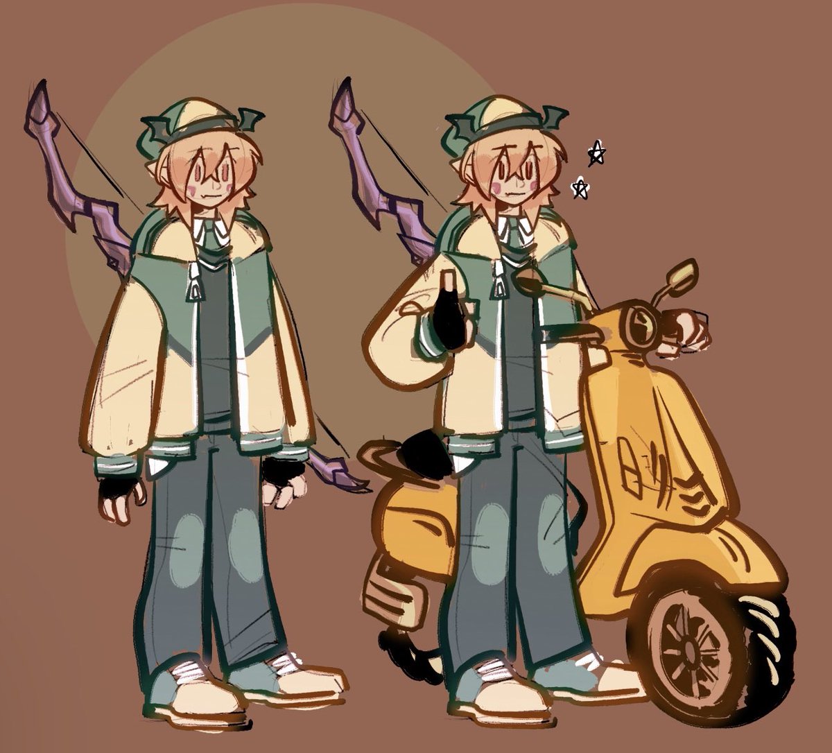 hade_arts's tweet photo. I miss playing mabinogi,doodled my character late last night (by memory) https://t.co/zy871JVajw