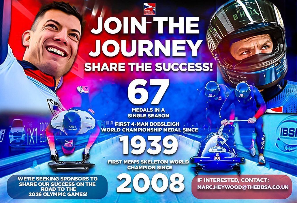 67 medals, and we're not done yet! 💪🏅 

The British Bobsleigh &amp; Skeleton team were on fire this season 🔥, but we need your help to keep the flame burning ❤️‍🔥

As we gear up for the next season, join us in backing these incredible athletes and let's take the world by storm!  ‼️