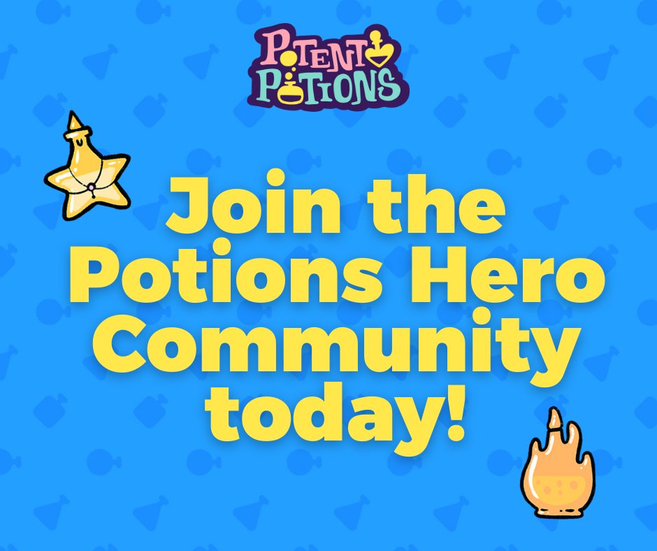 Looking for a great community?!

Make sure to join the Potent Potions Discord and get to know the Potion Heroes Community! ✨

🙌 A great and supportive community that will welcome you with open arms!

#NFTproject #NFTcommunity #Web3Comics