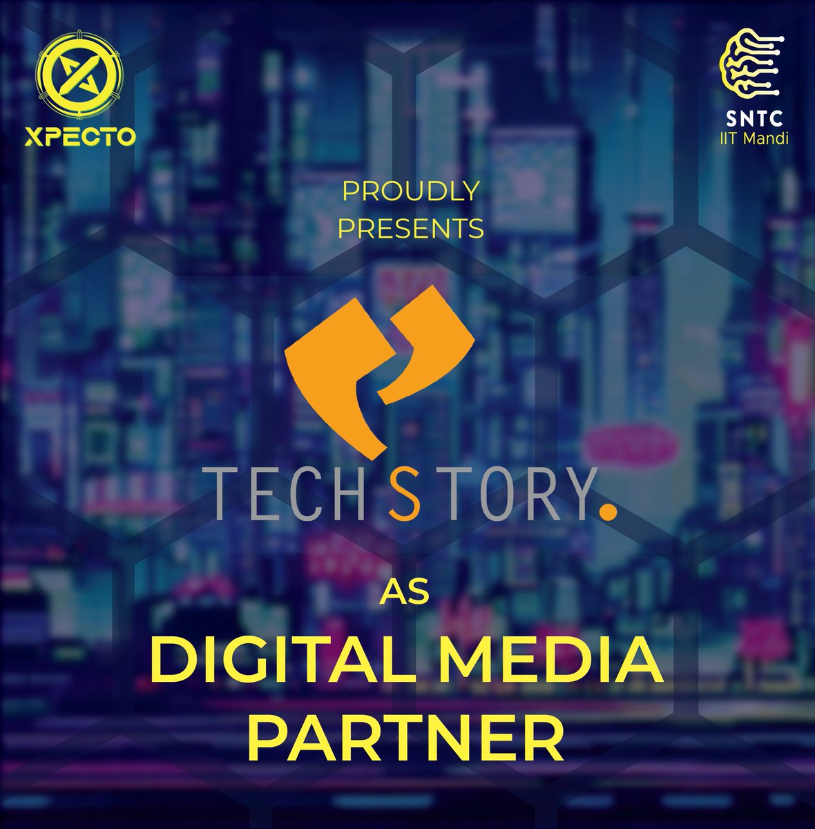 XpectoTech's tweet image. We&apos;re happy to announce Techstory.in  as our digital media partner for this edition of Xpecto.

#xpecto #iit #iitmandi #xpecto #techfest #digital #mediapartner #media