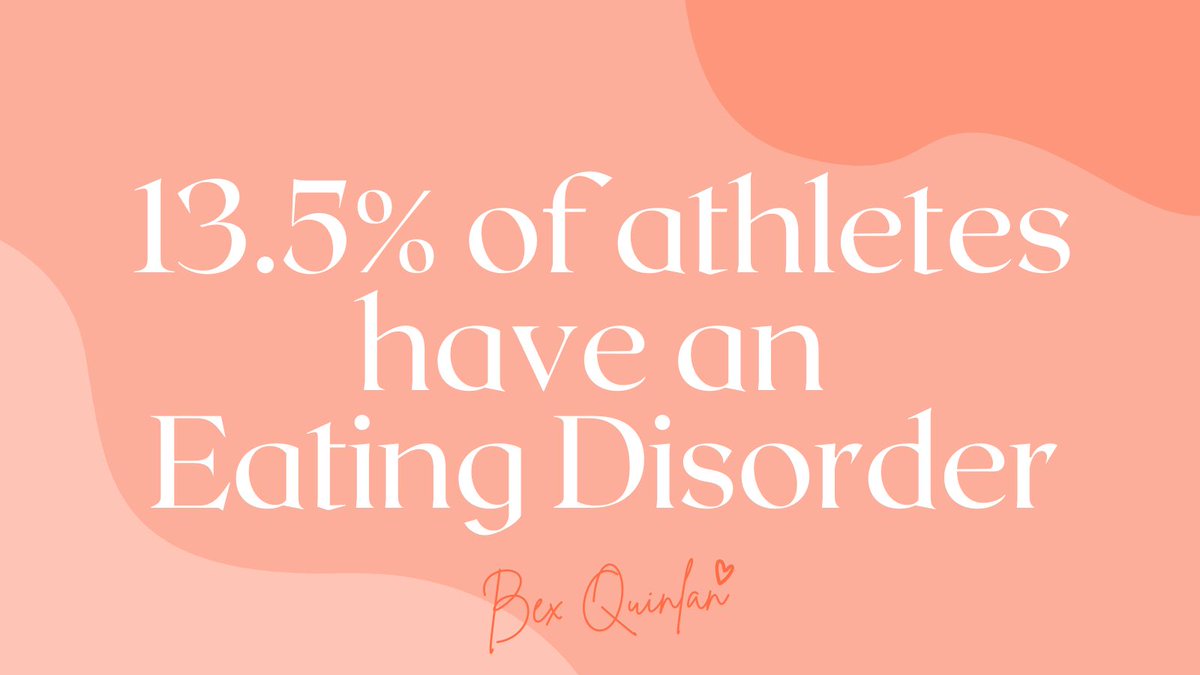 #EatingDisordersAwarenessWeek Day 4.
EDs in Sport. A topic close to my heart. 13.5% of athletes have an ED. If you include disordered eating, that statistic rises to 45%. More needs to be done to raise awareness & improve education of #eatingdisorders in sport #EDAW2023