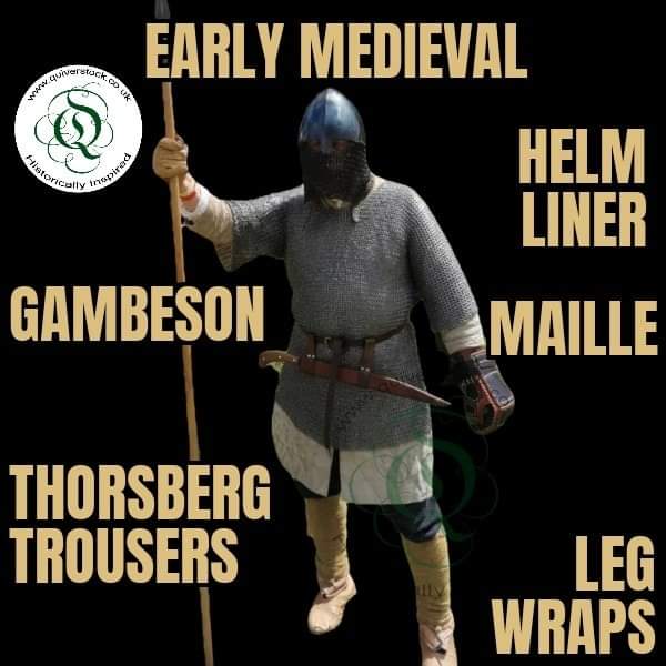 Viking and early medieval kit, from linen under kyrtles to maille and all things in between. 
#maille #gambeson #padding #reenactment #viking #medieval #tormtrader