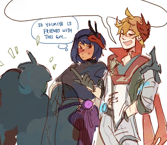 sara would try to get his ass if they ever met but in my brain they become the best of friends 