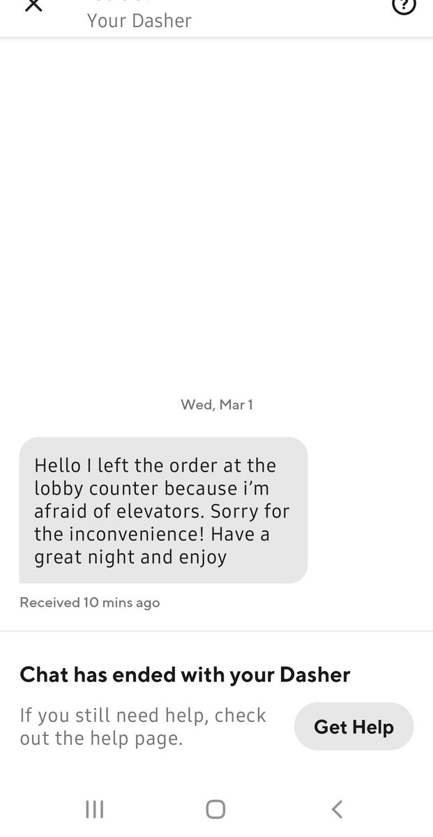 touch_connors's tweet photo. Best excuse I've seen for canceling an  @DoorDash pick-up https://t.co/ncg9PPr6uY