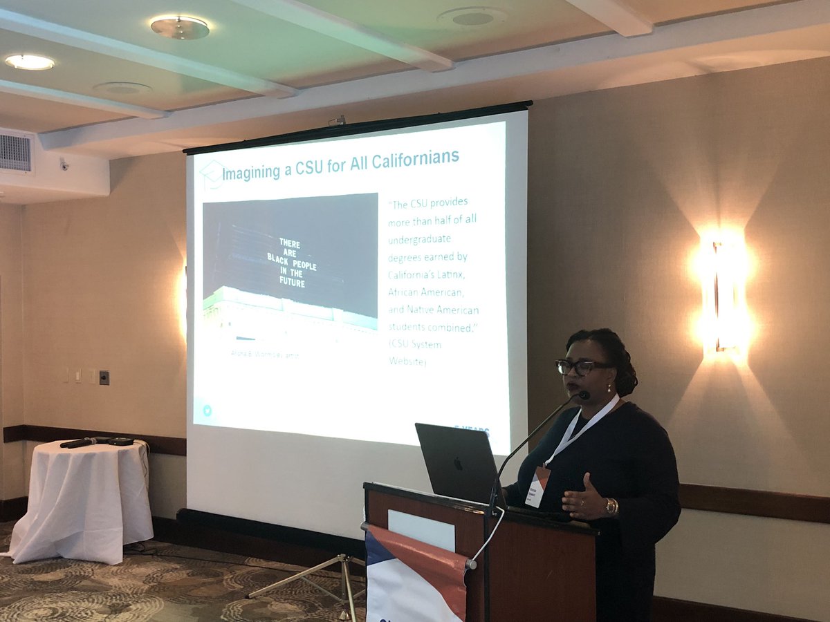 fongbat's tweet image. Excited to attend the @CSU_SuccessNet March Convening. Wonderful keynote about using data to create change from @shondagoward! #middleleaders #csustudentsuccessnetwork