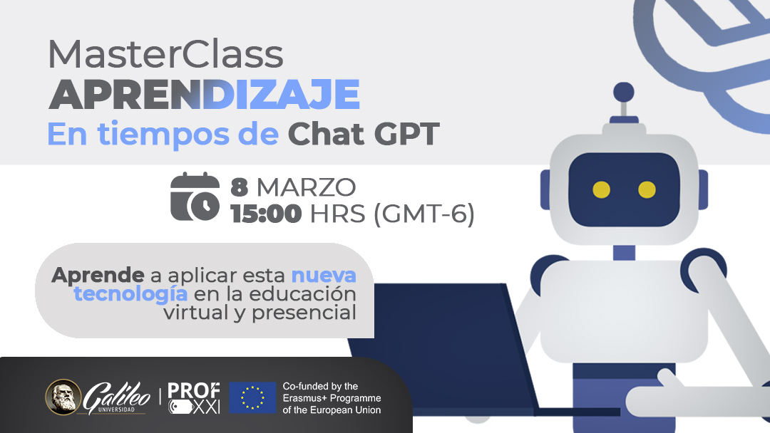 ¡Aprovéchate de esta oportunidad y atrévete a explorar el mundo del aprendizaje en tiempos de ChatGPT! 

📌Regístrate aquí: bit.ly/AprendizajeCha…