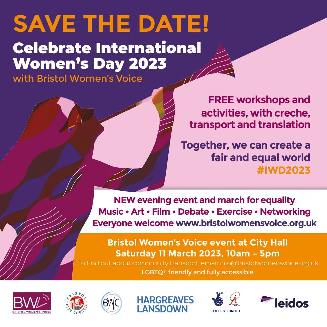International Women's Day is coming up next week! 👭

Help us celebrate at our IWD themed Games Night or at Friday's show with the awesome <a href="/BarebackKings/">The Bareback Kings</a>!

Plus, check out @BristolWV celebrations happening on Saturday 11th March - they've got some cracking activities planned!