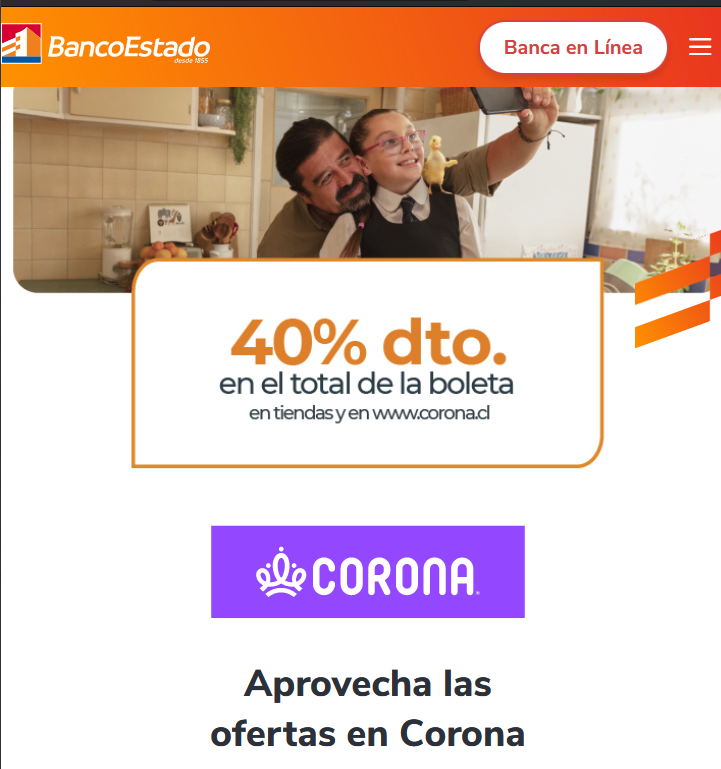 DescuentosRata's tweet photo. 🛍 Hay -40% en el total de la boleta en Corona, pagando con 💳 BancoEstado -incluye cuenta RUT-. Aplica en web y presencialmente.
En web, el cupón es
✂ BECORONA
Link directo a Corona
➡ https://t.co/TBQ6cCTB5O
Quedó guardado en Ratapp
➡ https://t.co/O30kJCZTaX #FridayMonday https://t.co/YesO8SjEvy