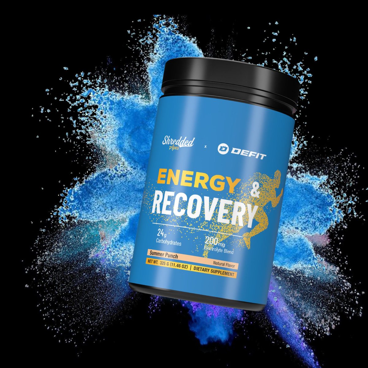 DEFITofficial's tweet photo. Introducing ENERGY RECOVERY: Summer punch! 
A @ShreddedApes x @DEFITofficial collaboration.

• 24g carbohydrates
• Fast absorption carb blend 
• Electrolytes for optimal hydration 

Pre-order available on: https://t.co/pOXmMN4CaZ

Accepting $SOL / $USDC payments. $DEFIT soon https://t.co/NnYYl8uikw