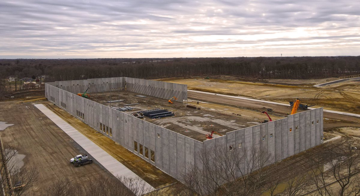 VCCRealEstate's tweet photo. Progress continues at the Historic Borough of #Lawnside Station Business Park with the Walls going up for Building E! https://t.co/1sIXmIqF1h