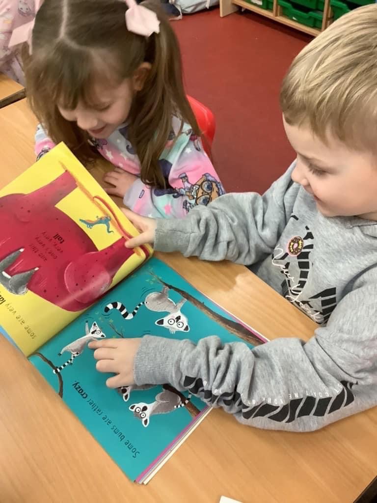 TheLancastersch's tweet photo. World Book Day 2023 📚

It has been lovely celebrating World Book Day in school today. The children have spent time going into different classes and reading their favourite books to each other. @WSHEnglishHub #LincolnshireReadingPledge https://t.co/nW6c68Mrjp