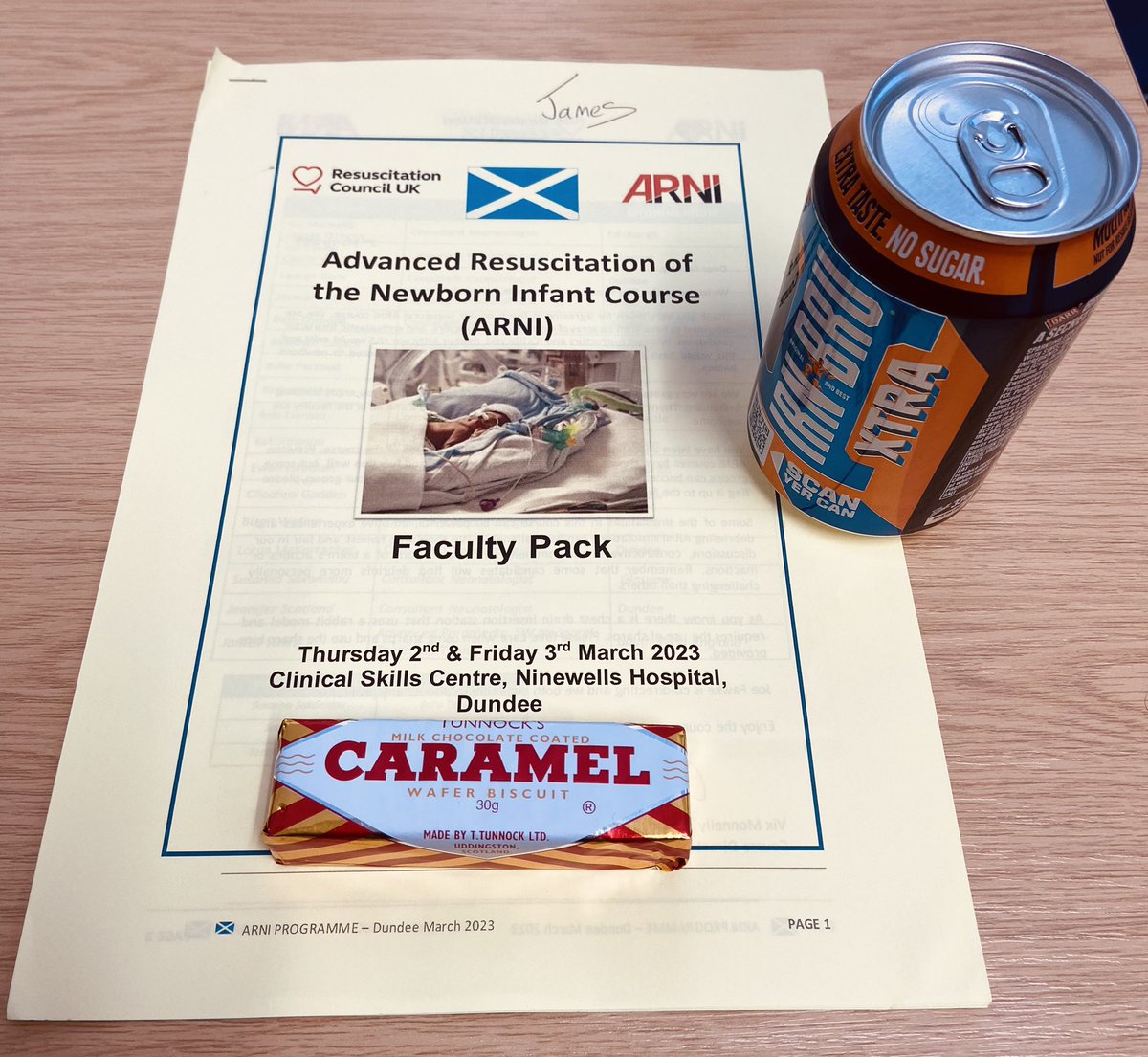 Definitely teaching on a course in Scotland!  🏴󠁧󠁢󠁳󠁣󠁴󠁿

Fantastic morning teaching advanced airway management and this afternoon running sims on the management of neonatal difficult airways. Heavy focus on human factors and team performance