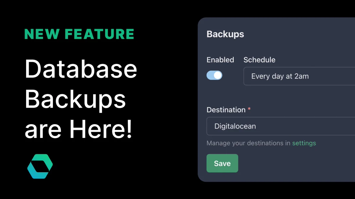 Database backups are here!