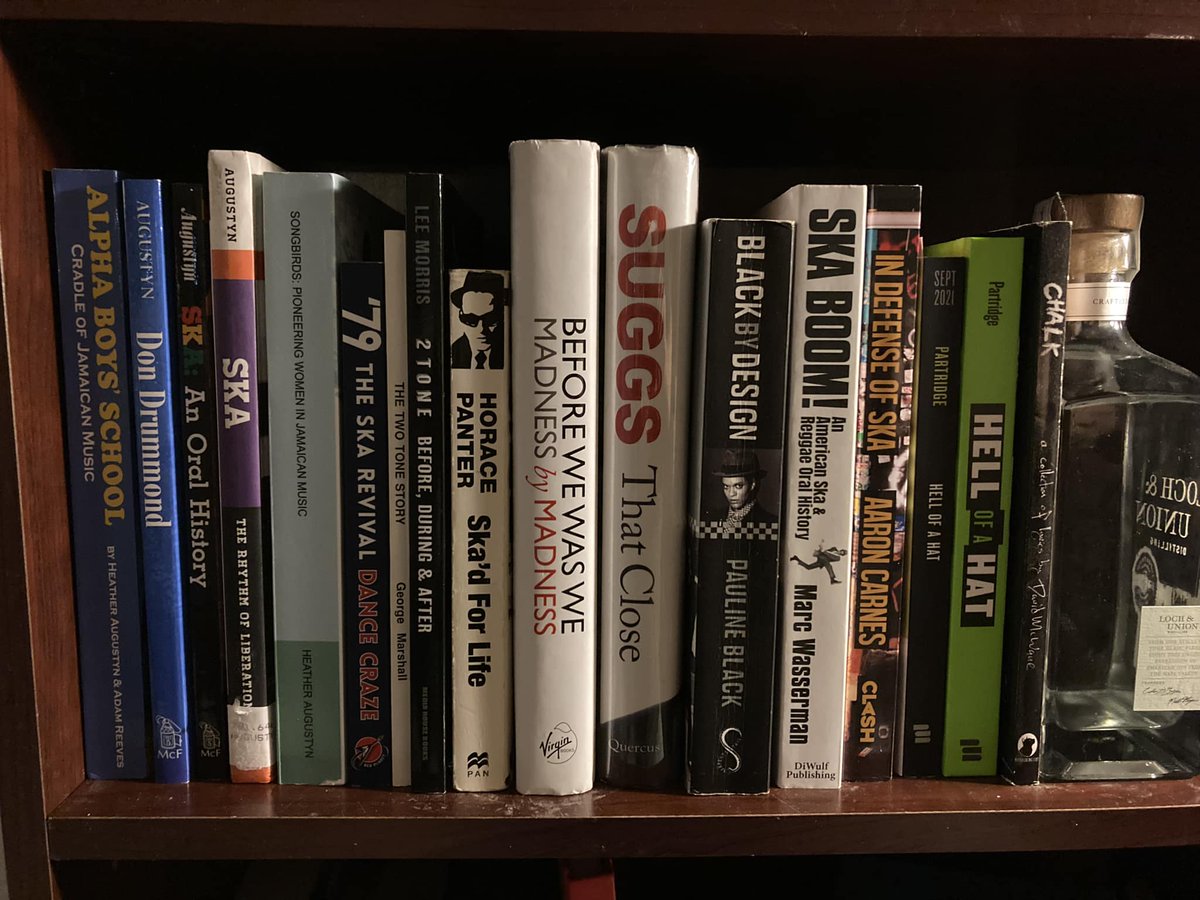 thisisskaradio's tweet photo. If @DOTHEDOGMUSIC sez it is World SKA Book Day and that is good enough for me. I know my collection is not as impressive as some(looking at you Kevin Feinberg)but I add a few each year. I will be ordering Rude Girls by @HeatherAugustyn on Wednesday from https://t.co/7g55sXtHNT https://t.co/qx0ZiLAuBF