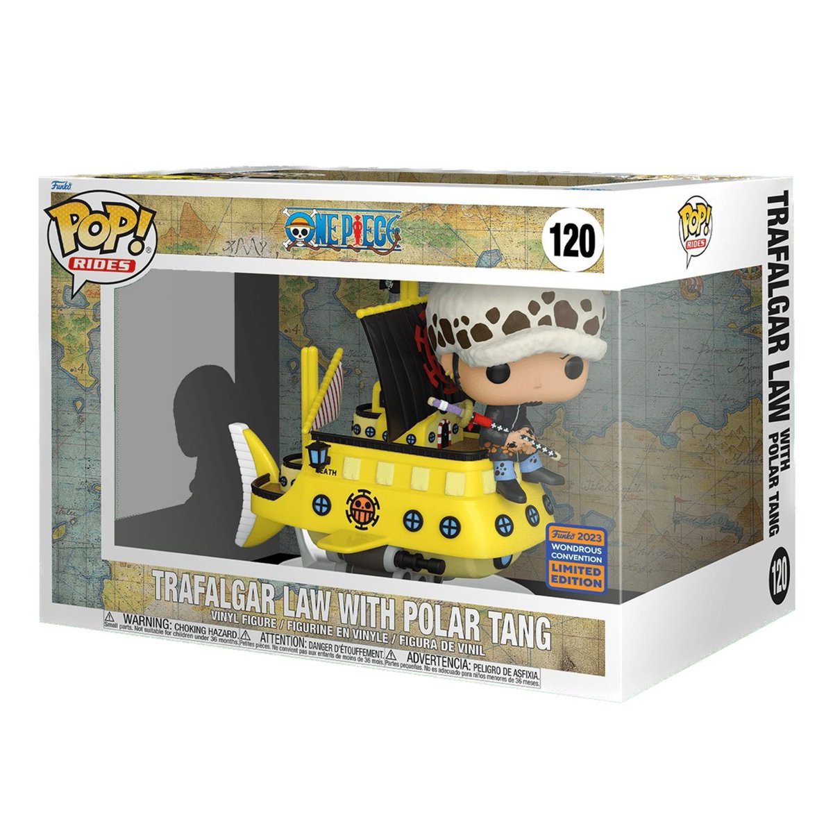 OnePieceAnimeUS's tweet photo. First look at the upcoming #Wondercon2023 exclusive Trafalgar Law with Polar Tang Funko Pop Ride! 🏴‍☠️ https://t.co/XL4v8qfC71