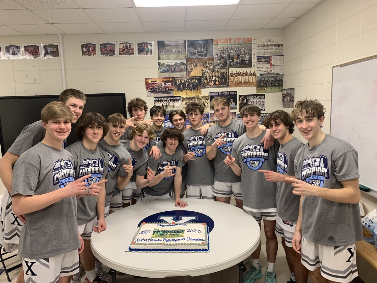 BOYS PLAYOFF BASKETBALL GAME TOMORROW IN THE TORCH @ 7 VS CLINTONVILLE!!! THEME IS GREY OUT! ALL XHS STUDENTS GET A FREE CONFERENCE CHAMP T-SHIRT! 🦅🦅🦅