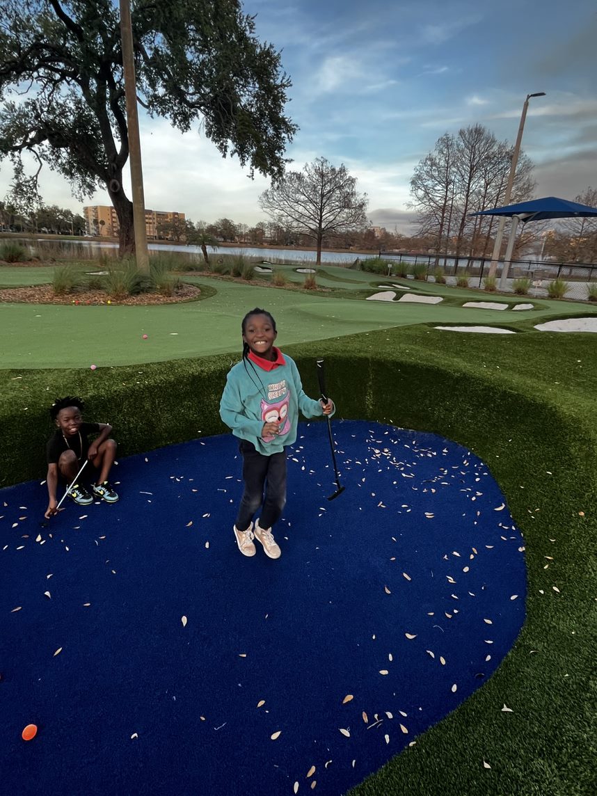 FirstTee's tweet photo. It’s amazing how much the game can mean to a community, and the Arnold Palmer Putting Experience, within the newly renovated Lake Lorna Doone Park, is a community landmark. ❤️ https://t.co/LYxSGgGhFz