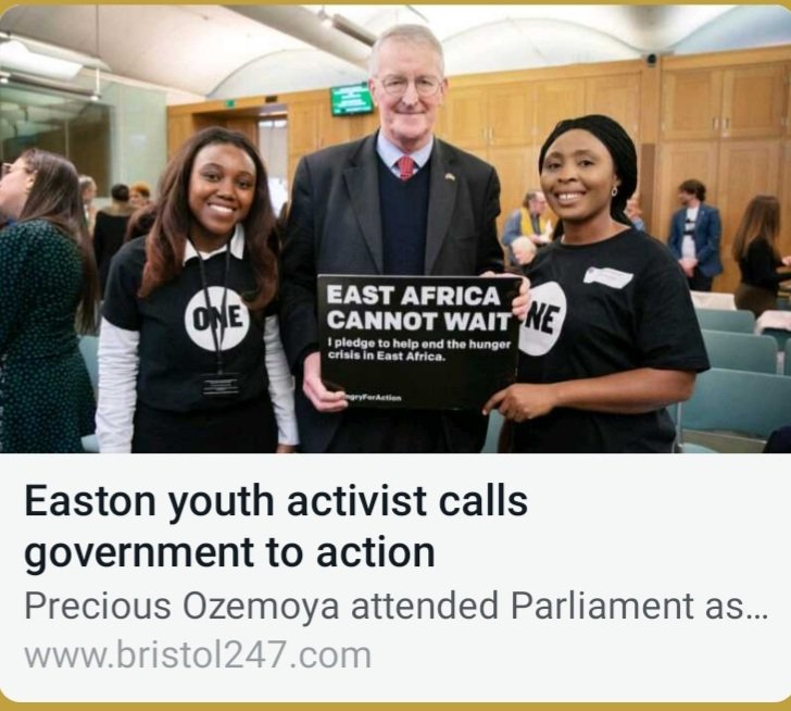 My lobbying activities at the #UnitedKingdom Parliament for the East Africa Hunger Crisis Day of Action has been published by a Bristol media. Read more: bristol247.com/news-and-featu… #EastAfricaCannotWait #foodsecurity #HumanitarianAction #SDGs