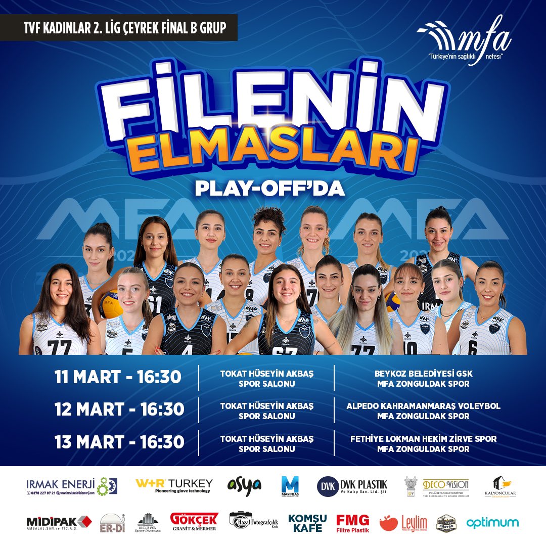 “Filenin Elmasları” play-off’da!
Zirve yarışında tüm inancımız ve gücümüzle mücadele etmeye devam edeceğiz! 💪🏻🏐