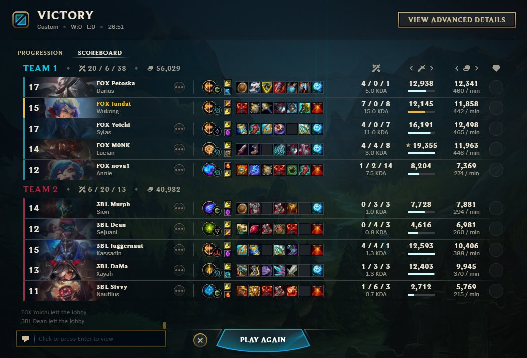 JunDat_LOL's tweet image. Gg @3bl_esports 🐒