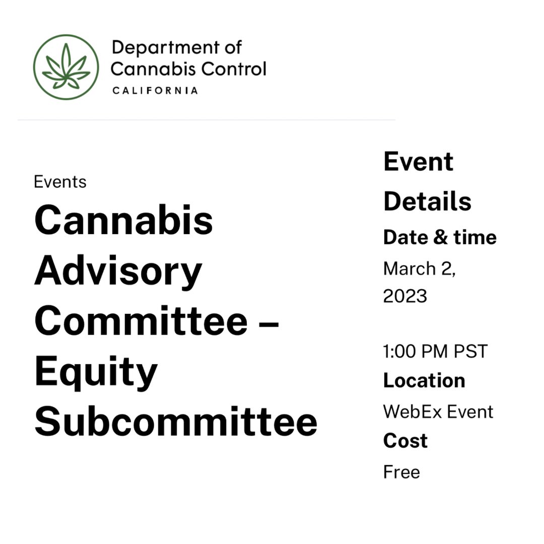 SaraMPayan's tweet photo. Sound policy only happens when we speak up. Join us today online at 1pm PST!

Link ➡️ https://t.co/42g224utGa

#socialequity #civilrights #cannabispolicy #getinvolved #entrepreneurship #speakup #conversationisnormalization https://t.co/mukGX8L0qP