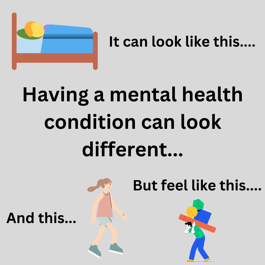 TW: Mental Health
 Having a mental health condition can look very different. Please remember this and choose kindness...
#EDAW #EatingDisorderAwarenessWeek #MentalHealth