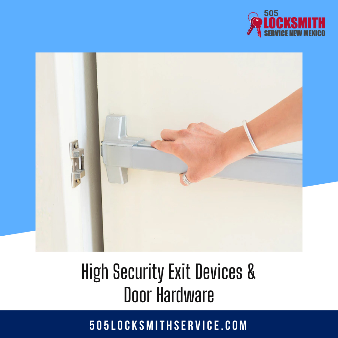 Locksmith505's tweet image. 505 Locksmith installs and repairs exit devices and door hardware. Call us today for a quote! 505locksmithservice.com 505-337-4710 
.
.
#LocksmithAlbuquerque #LocalLocksmith #LocksmithNearMe #LosRanchosdeAlbuquerqueLocksmith #ExitDevices