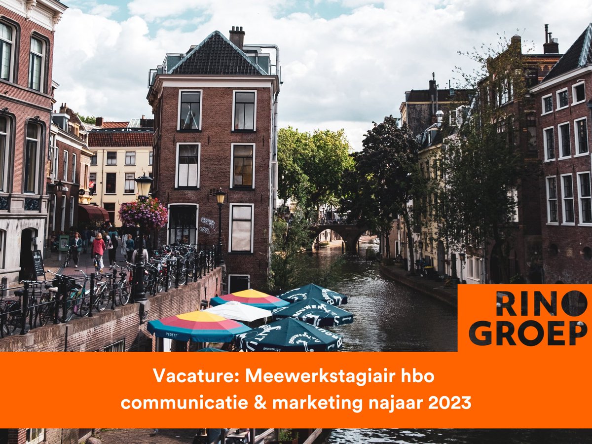 #vacature: Ben jij op zoek naar een leuke #stage in hartje #Utrecht waar je in korte tijd ontzettend veel meekrijgt van het vakgebied? Wil jij een breed takenpakket en eigen verantwoordelijkheid? Dan is deze stage #communicatie en #marketing iets voor jou! rinogroep.nl/pagina/621/vac…