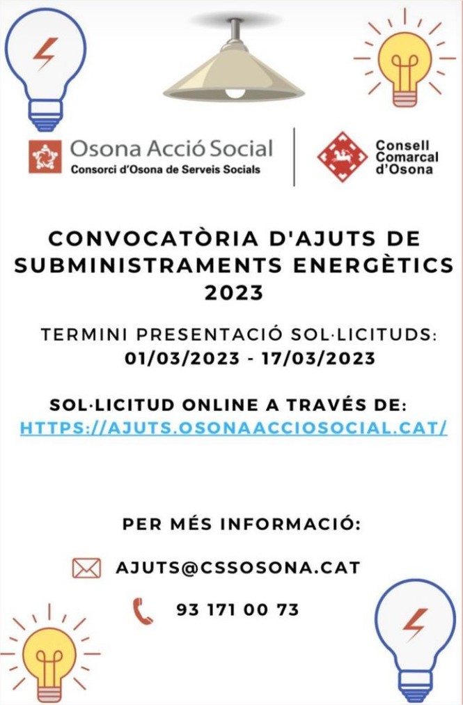 PescaEnergia's tweet photo. Convocatòria ajuts subministraments energètics 2023

https://t.co/n6Yr2B194O https://t.co/ZGZRcJQWSW