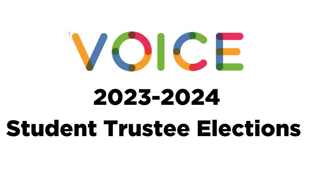 Reminder to all Student Trustee candidates who attended yesterday’s meeting. The online application is due Monday, March 6, 2023 at 4:00 p.m. This is a hard deadline and no exceptions will be made.