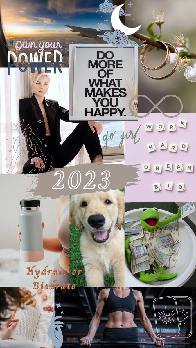 TinkerKellyTTV's tweet photo. Super late into the new year but here is my vision board for 2023 😍 https://t.co/Rx7WqignsW