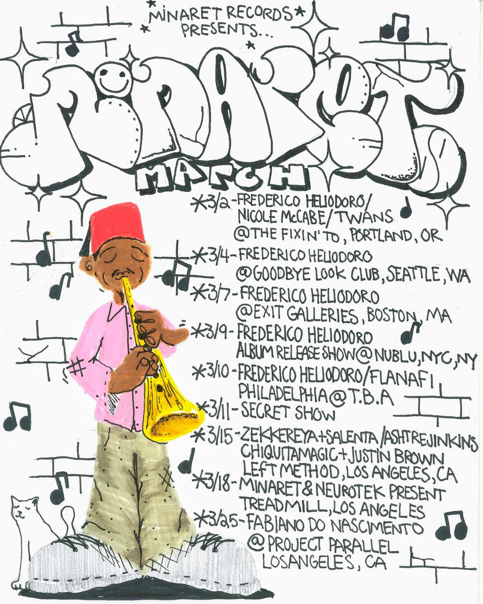 9 shows for Minaret March 😵