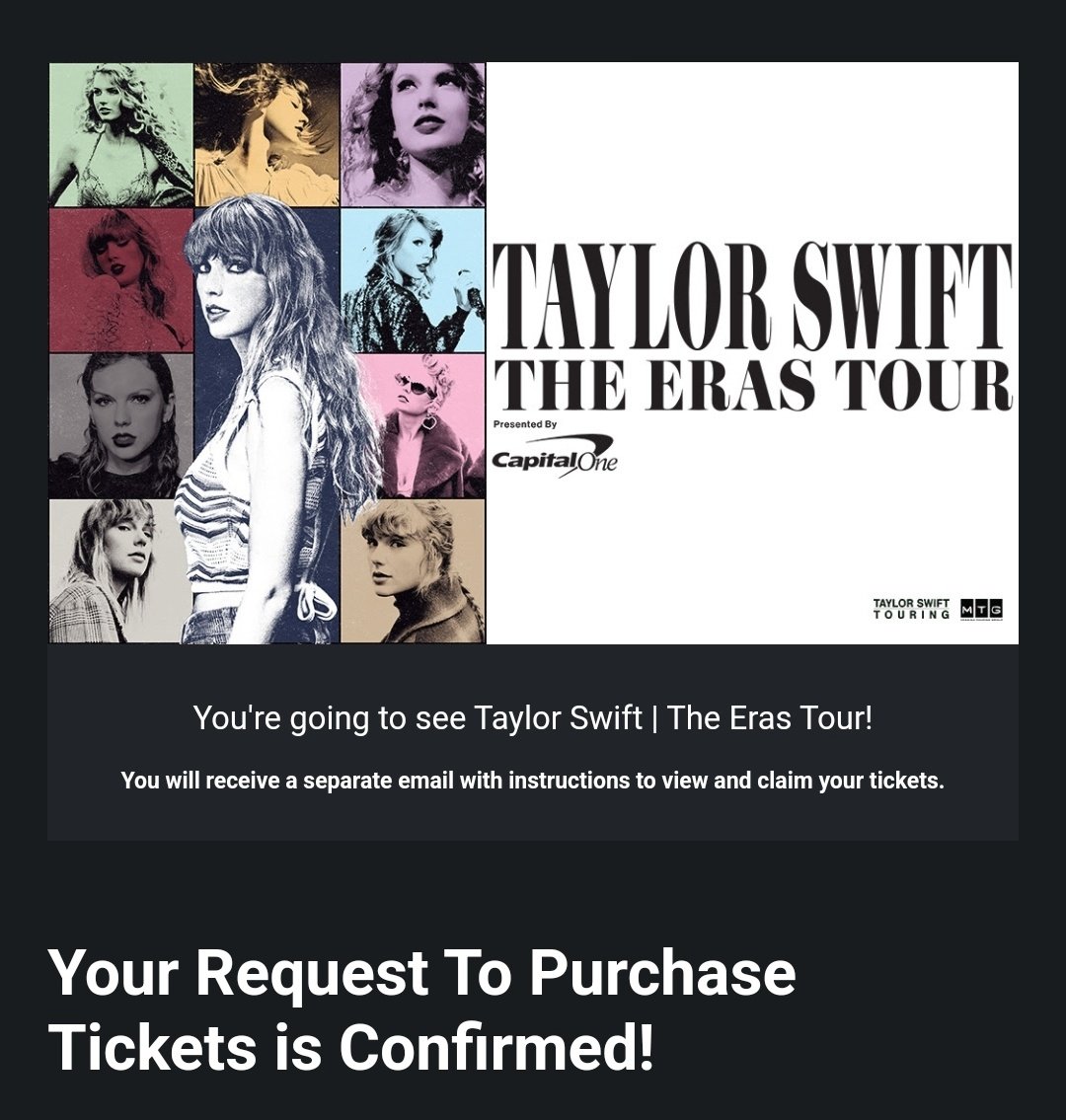 MainelyFogg's tweet photo. Is this real life right now?!? Ahhh So thankful to have gotten Second Chance Tickets!! @SamBurdick_ @taylorswift13 #TSTheErasTour #babysfirstconcert #secondchancetickets #Ticketmaster https://t.co/AkeRRNOVX5