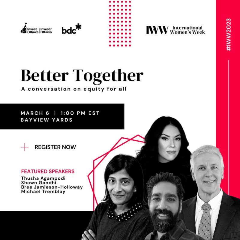 ShopifyEng's tweet photo. Director of Engineering, @shawnagram joins hosts Thusha Agampodi and @invest_ottawa for an open, honest, and authentic conversation about how allies can help advance gender equity and inclusion in the workplace for #IWW2023 on March 6, 2023.

Register ➡️  https://t.co/WgdzZVYFmh https://t.co/LAosekfFFL