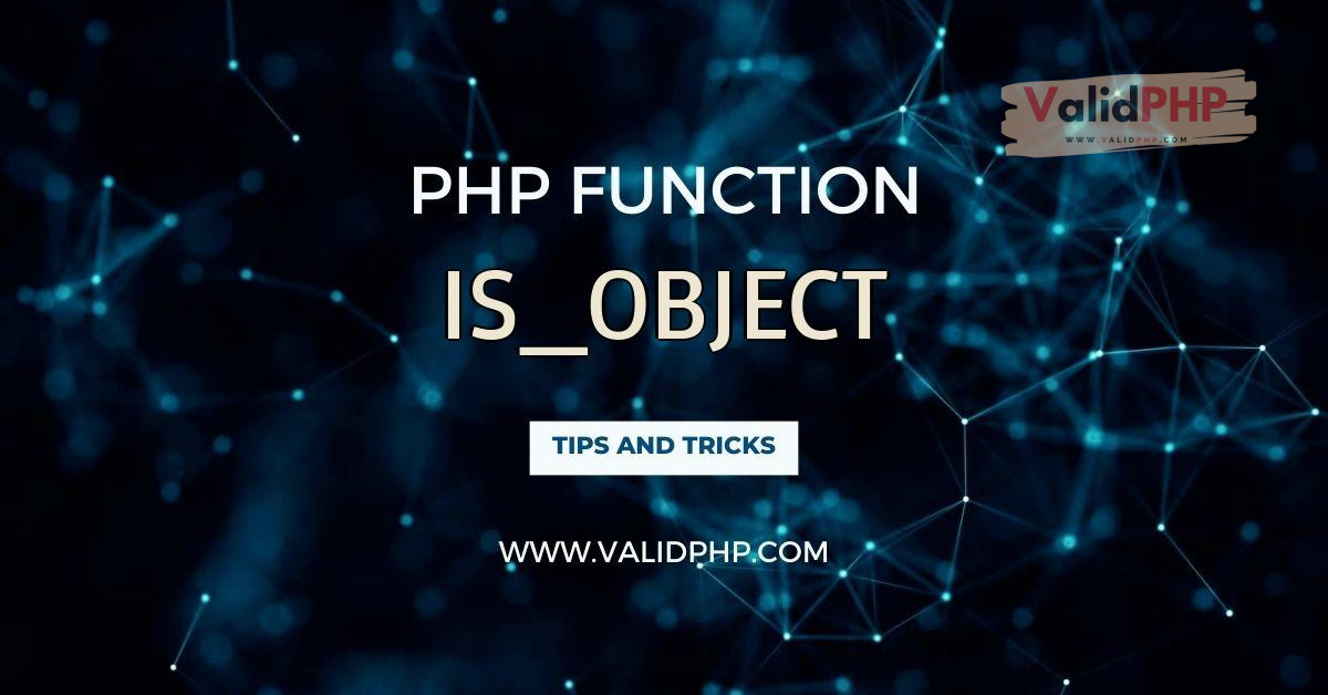 FlipXAds's tweet image. PHP function is_object()
#is_a() #is_object() #stdClass() #var_dump()

The is_object() function in PHP is used to determine whether a given variable is an object or not.

validphp.com/php-function-i…