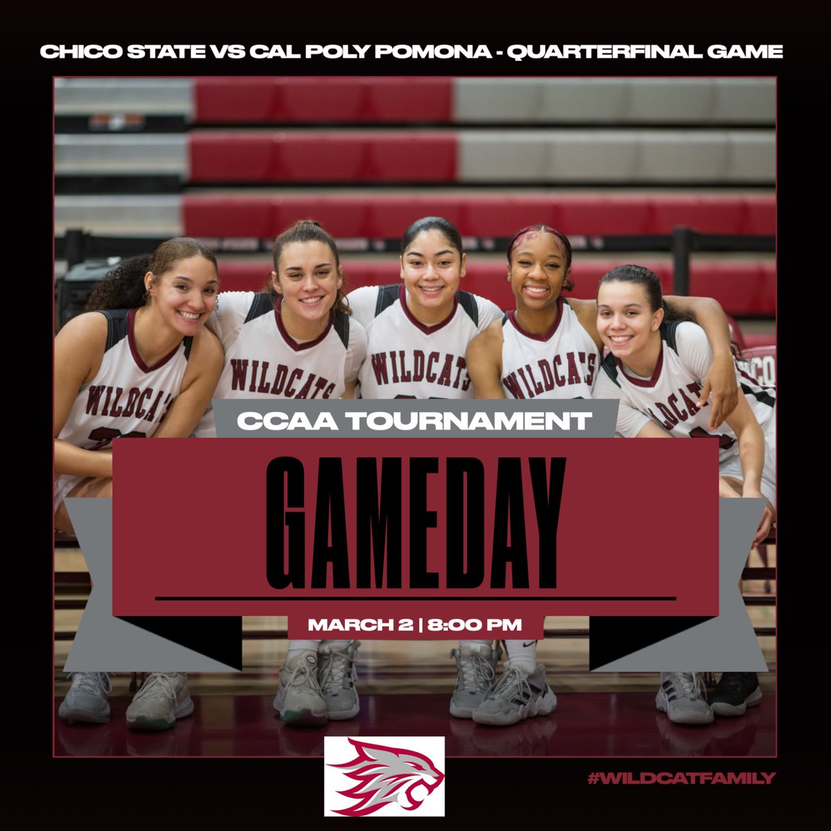 You know it’s March right? 

🏀 vs Cal Poly Pomona
📍Turlock, CA
⏰ 8:00 pm
📺 CCAA Network

#WildcatFamily