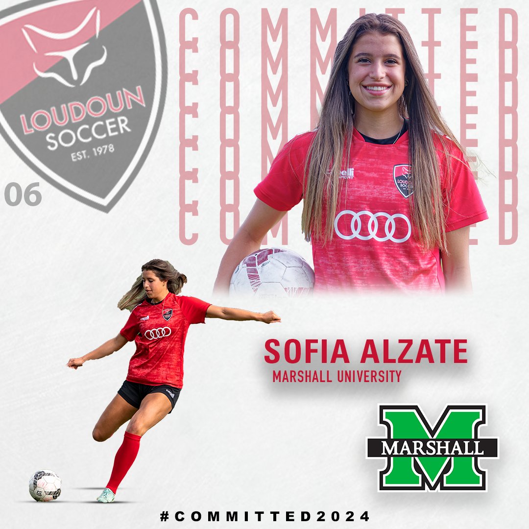 Congratulations to Loudoun 06G ECNL's Sofia Alzate, who has committed to play with Marshall University in 2024!