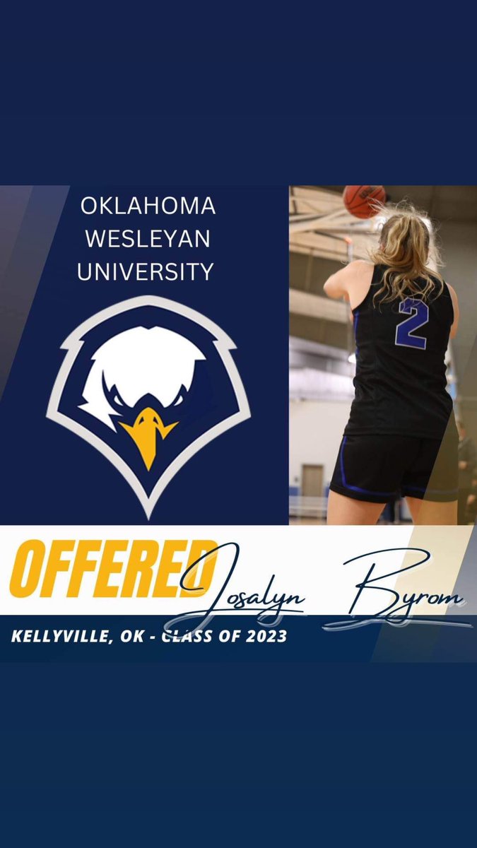 ByromJosalyn's tweet photo. So blessed to have received an offer from @OKWUeagles_WBB . I want to thank @hmesser1323 and @TaneishaAeschl1 for this opportunity!! 🤍💙🤍💙 https://t.co/WyZV3Dv6Pp