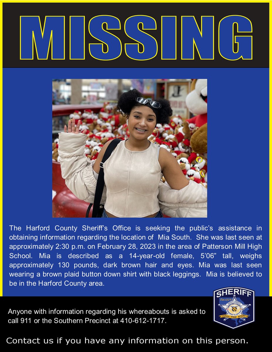 Harford Sheriff tweet media