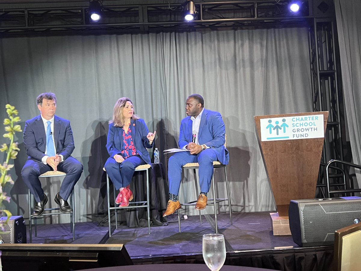 So refreshing to hear from CA State Senator and Latina @AlvaradoGil2022 at <a href="/CharterGrowth/">Charter School Growth Fund</a>. As a Democrat, she was elected as the first woman of color from her district, representing 1/4 of CA counties, without $1 from Dem party in part because of her commitment to parent choice.