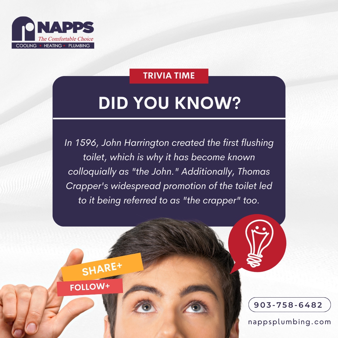 Well, now you know who to thank the next time you flush your toilet - John Harrington and Thomas Crapper! 🚽😆