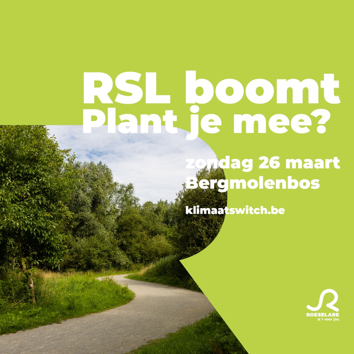 "Aan de vruchten kent men de boom" 🌳
Daarom kan een goede daad voor het klimaat zeker geen kwaad! 😉

We planten verder aan het bergmolenbos: welke boom wil jij er komen planten?
🌳 Berk
🌲 Haagbeuk
🌱 Berk
🌼 Bosroos
🌸 Kardinaalsmuts

klimaatswitch.be/boomplantactie