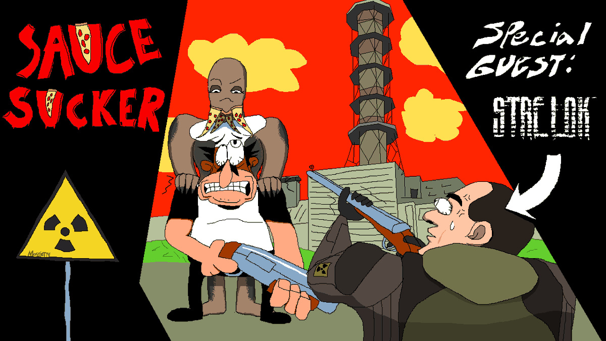 John Strelok &amp; Peppino Spaghetti venturing to the North
#Pizzatowerfanart #stalker